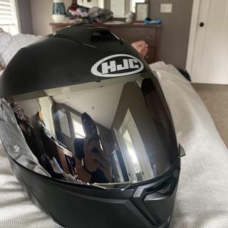 Hjc 33 I90 Visor I90 Motorcycle Helmet Visor Chrome Silver Face