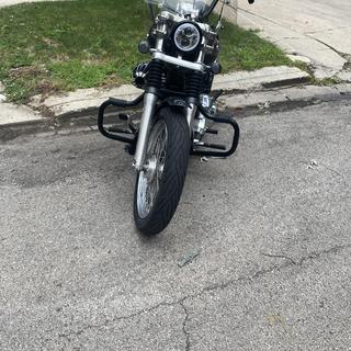 Mustache Engine Guard Crash Bar For Harley Dyna