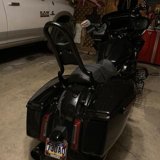 Siouxicide Choppers Black 18 in. Kobra 1 1/2 in. Sissy Bar w/Pad