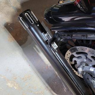 Rinehart Black 4 in. Slip-On Mufflers w/Black Slot End Caps