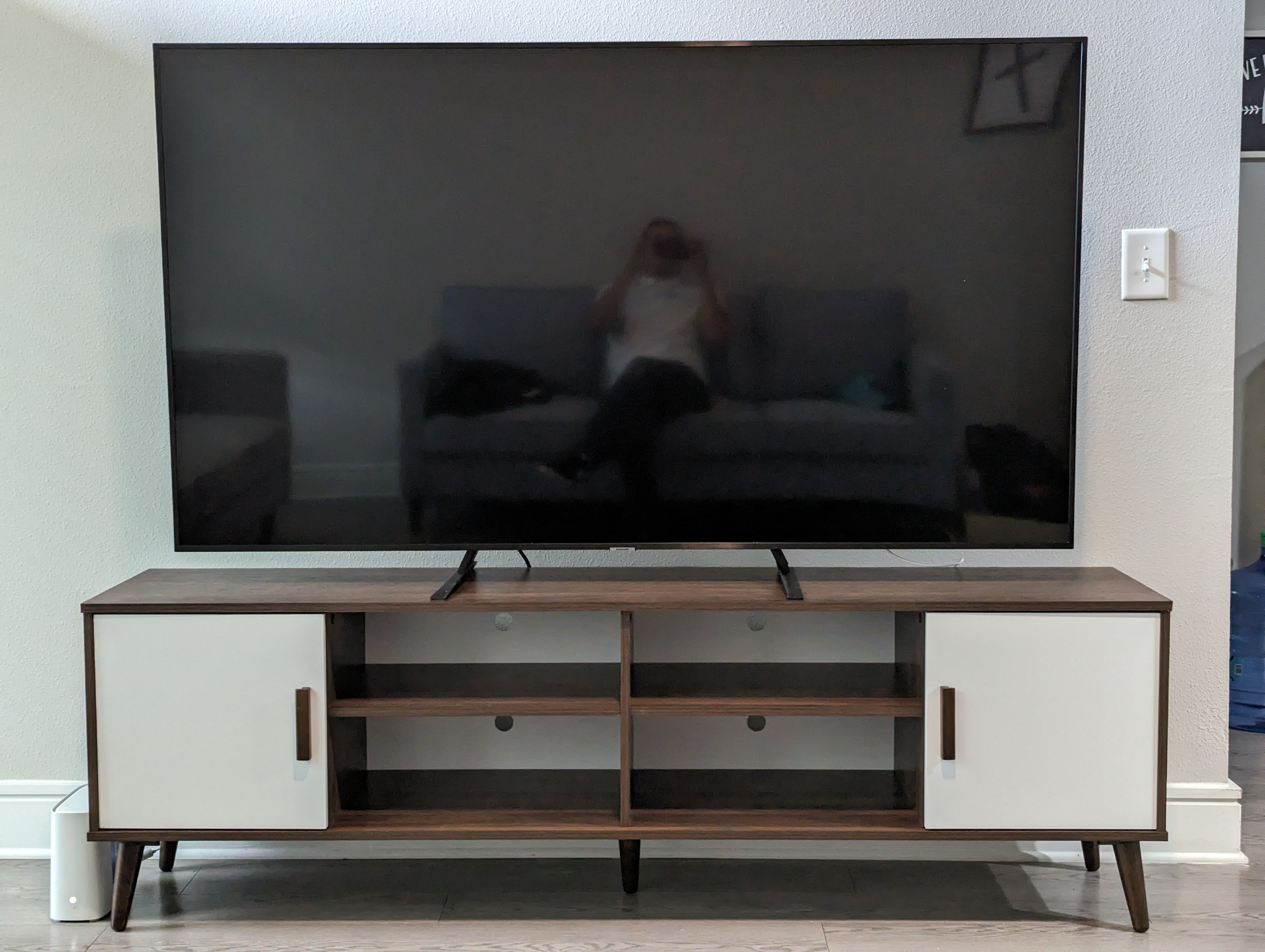 Quinn Two-Toned Wood 70'' TV Stand | Ashley