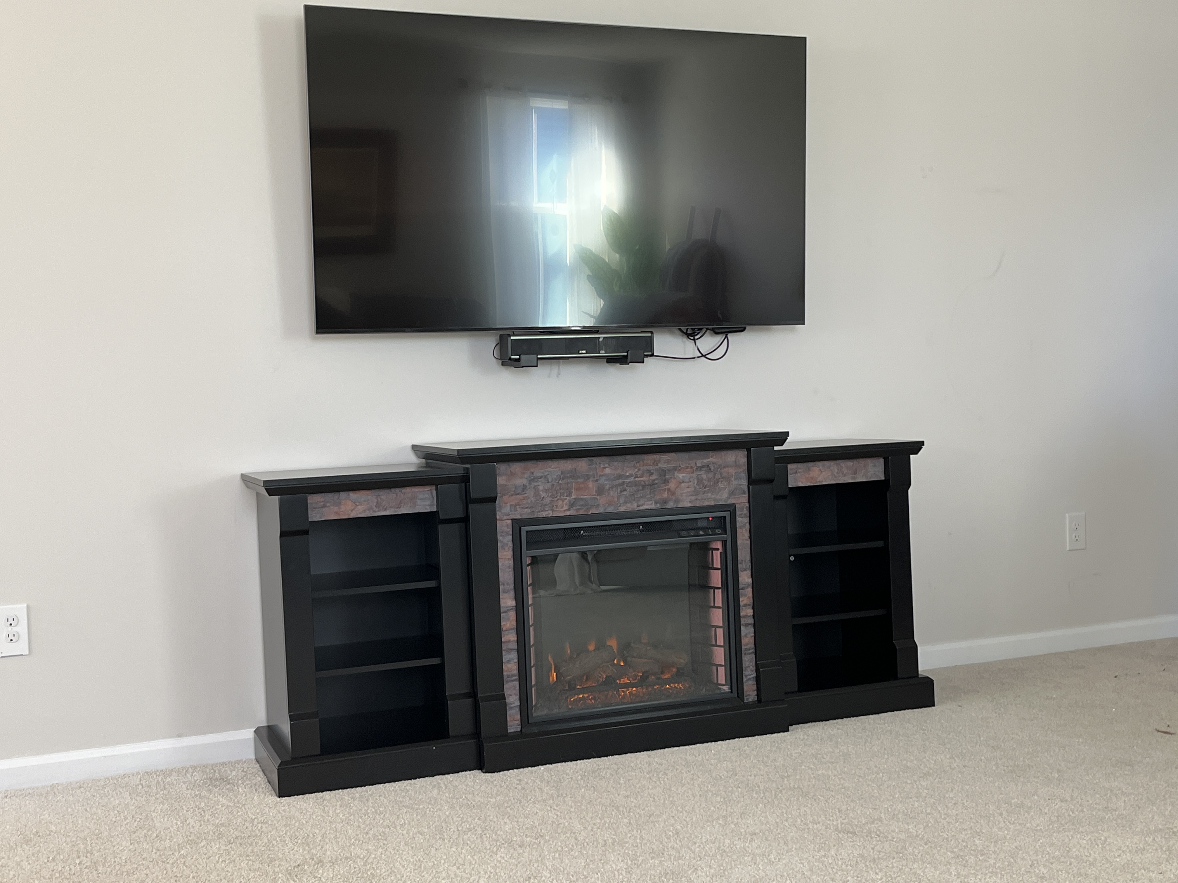 Southern Enterprises Brently 71'' Mantel with Electric Fireplace