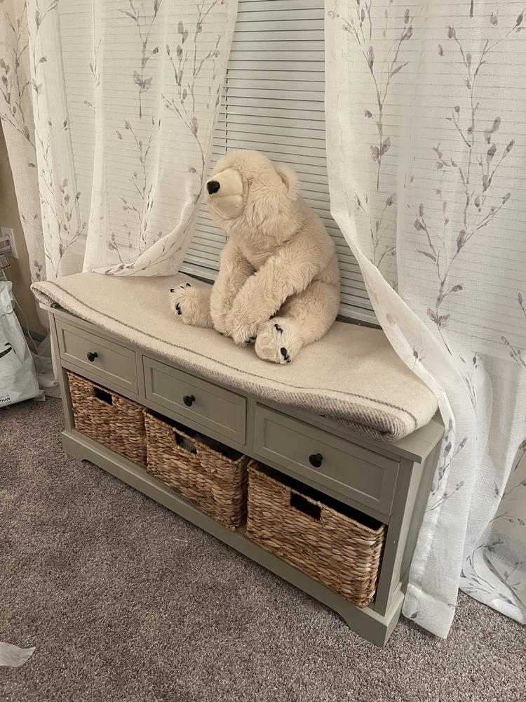 Safavieh Damien 3 Drawer Storage Bench | Ashley