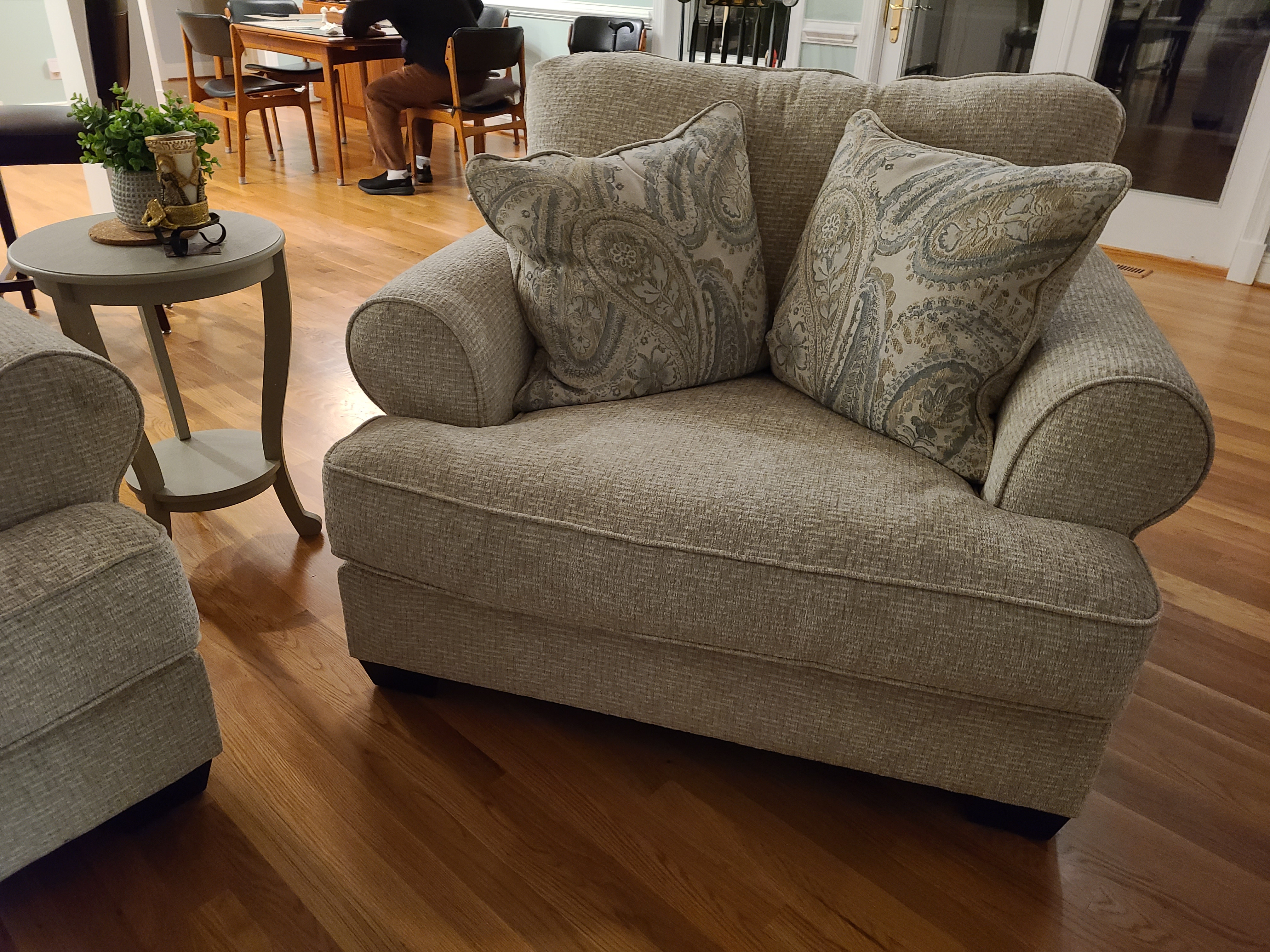 Monaghan Chair and Ottoman | Ashley