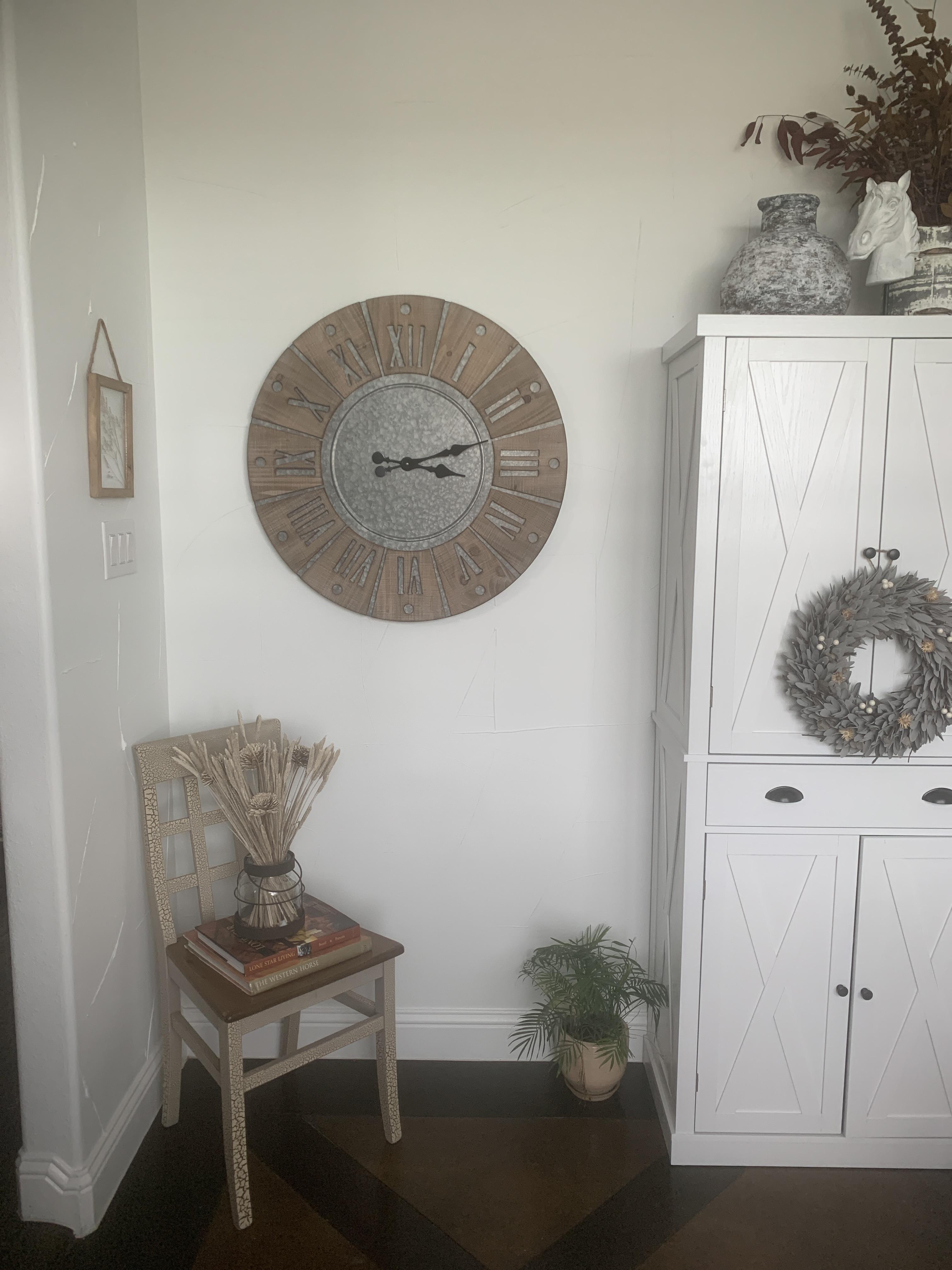 Payson Natural Wood Wall Clock | Ashley