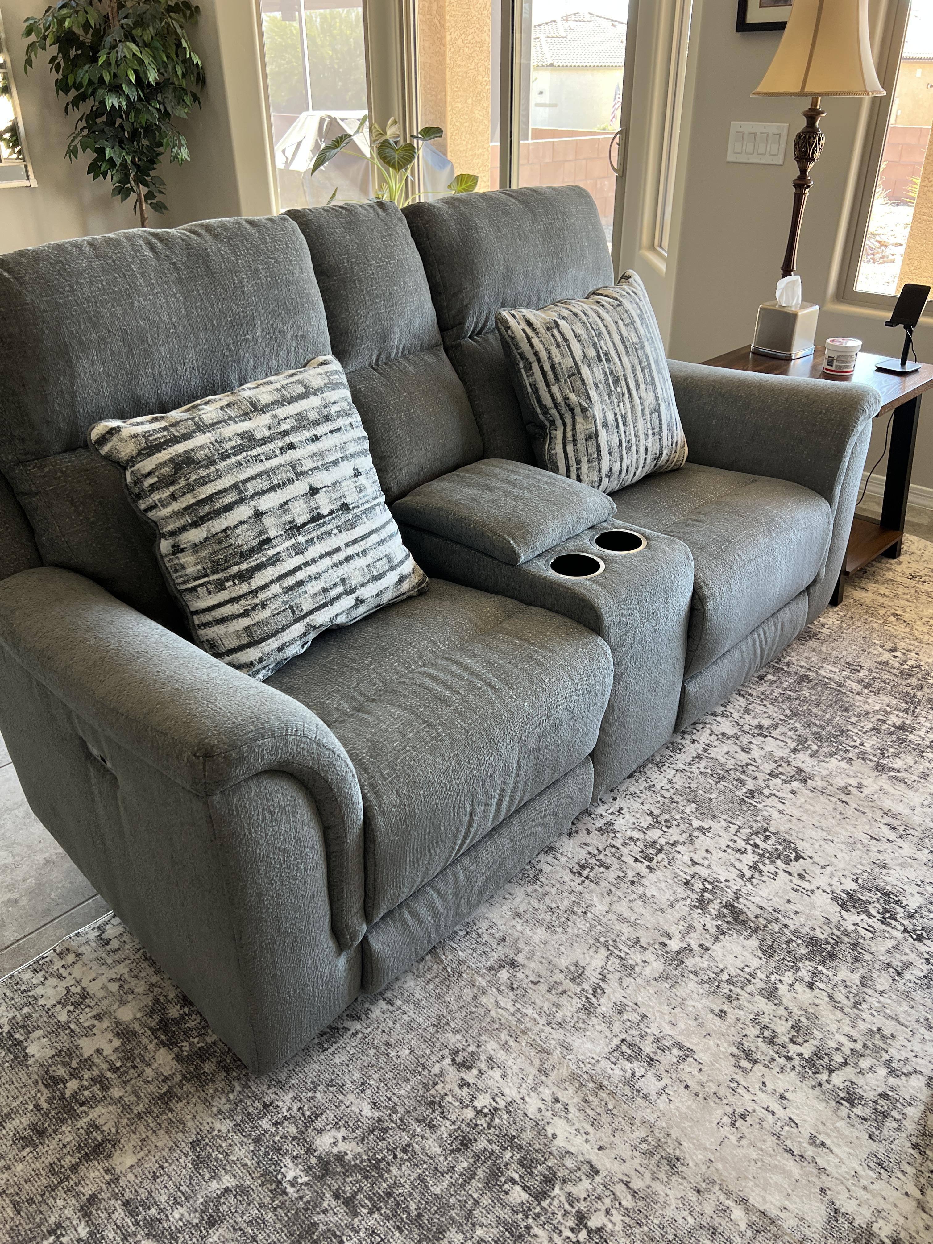 Overflow Next-Gen Nuvella™ Performance Fabric Dual Power Reclining