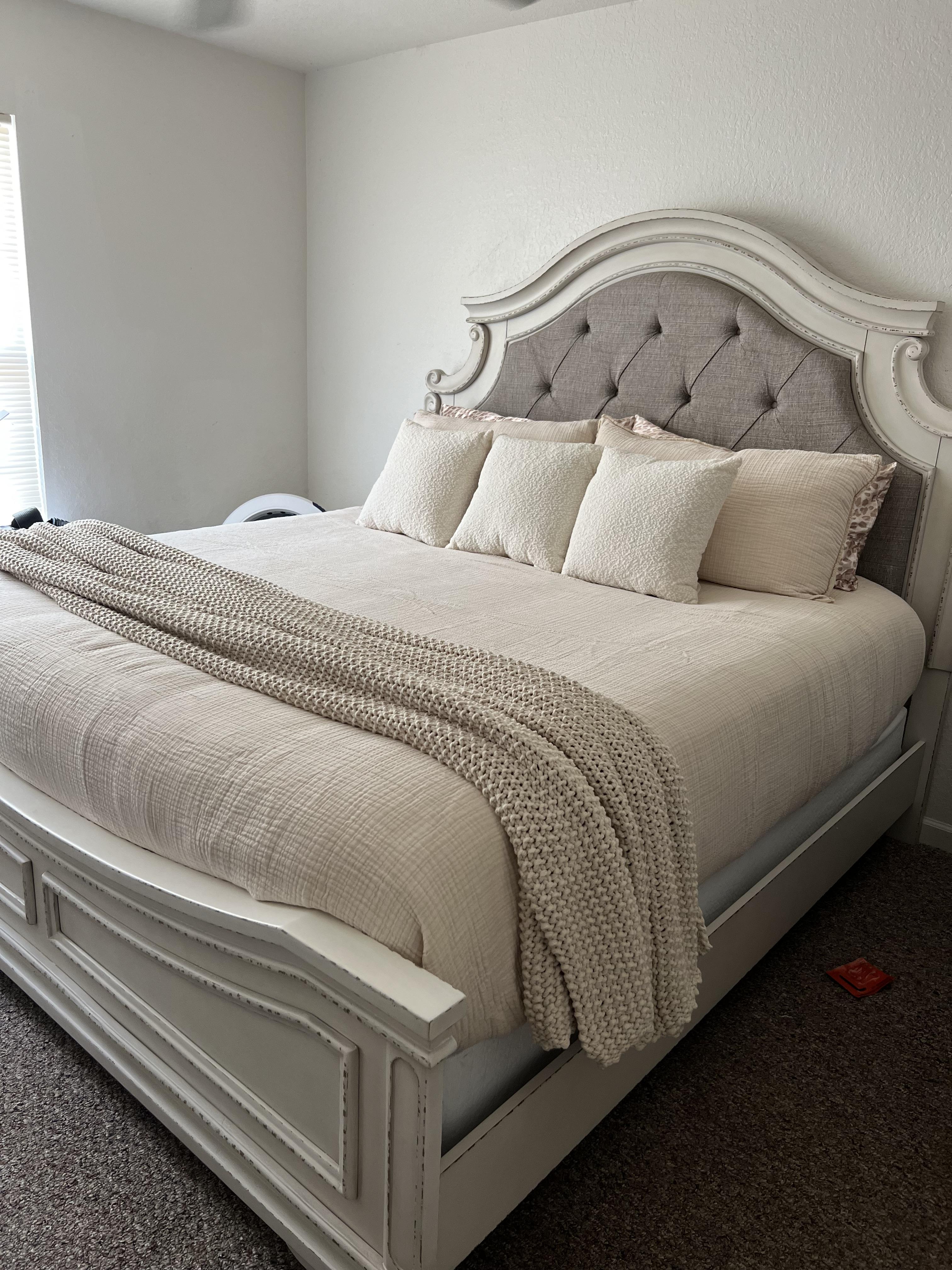 Realyn King/California King Upholstered Panel Headboard | Ashley