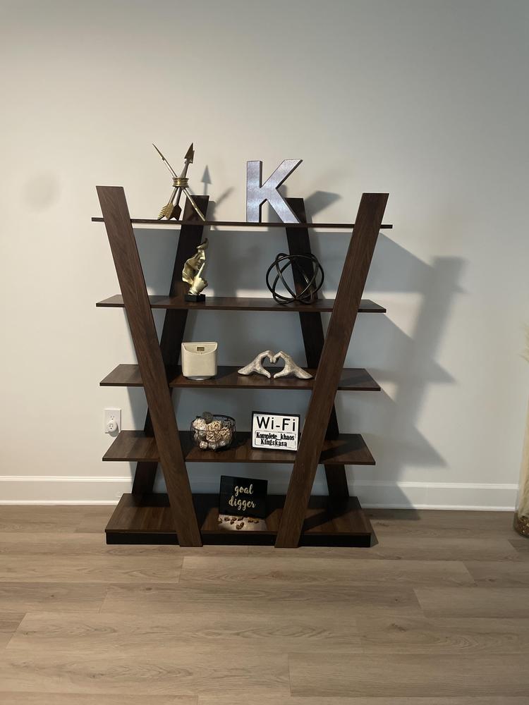 Michio 5-Tier Geometric Living Room Display Shelf Set | Ashley