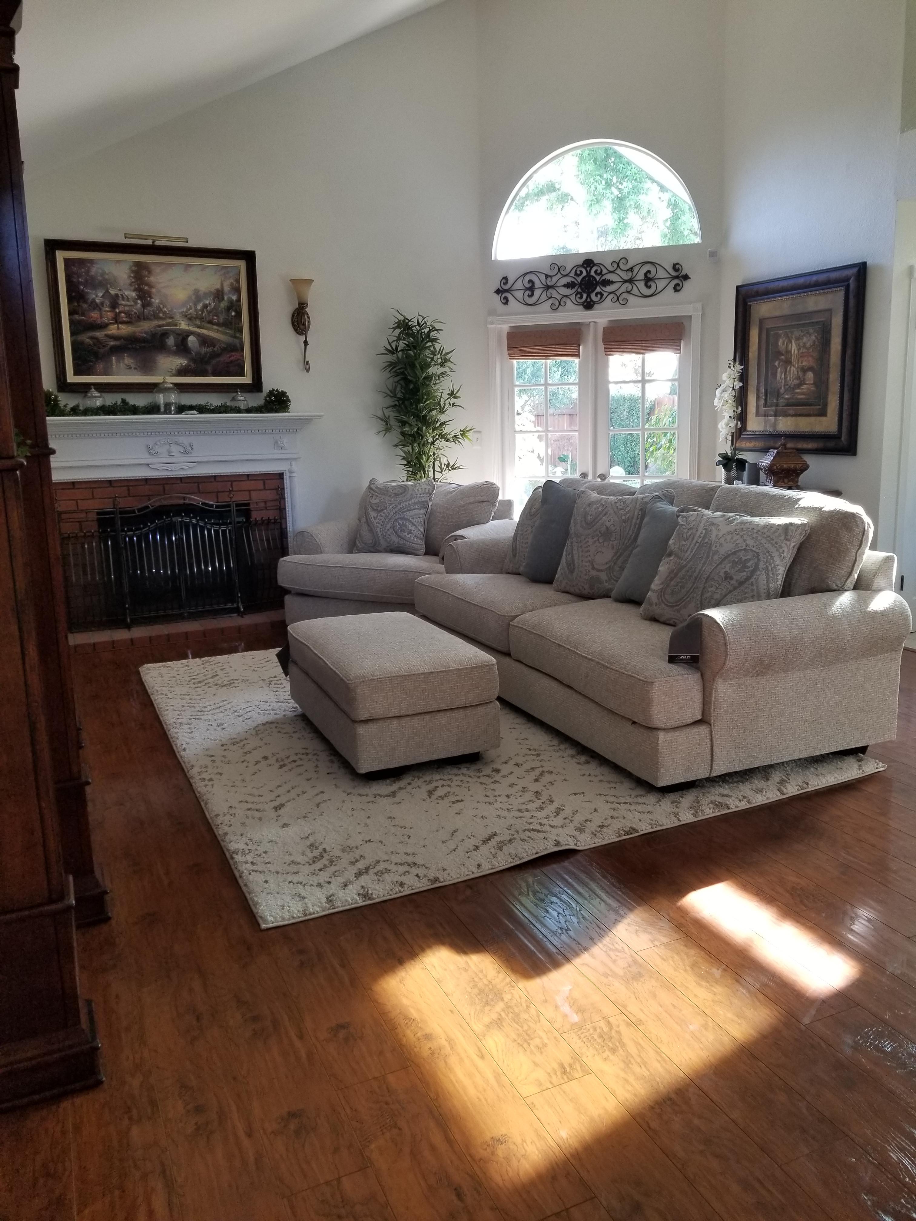 Monaghan Chair and Ottoman | Ashley
