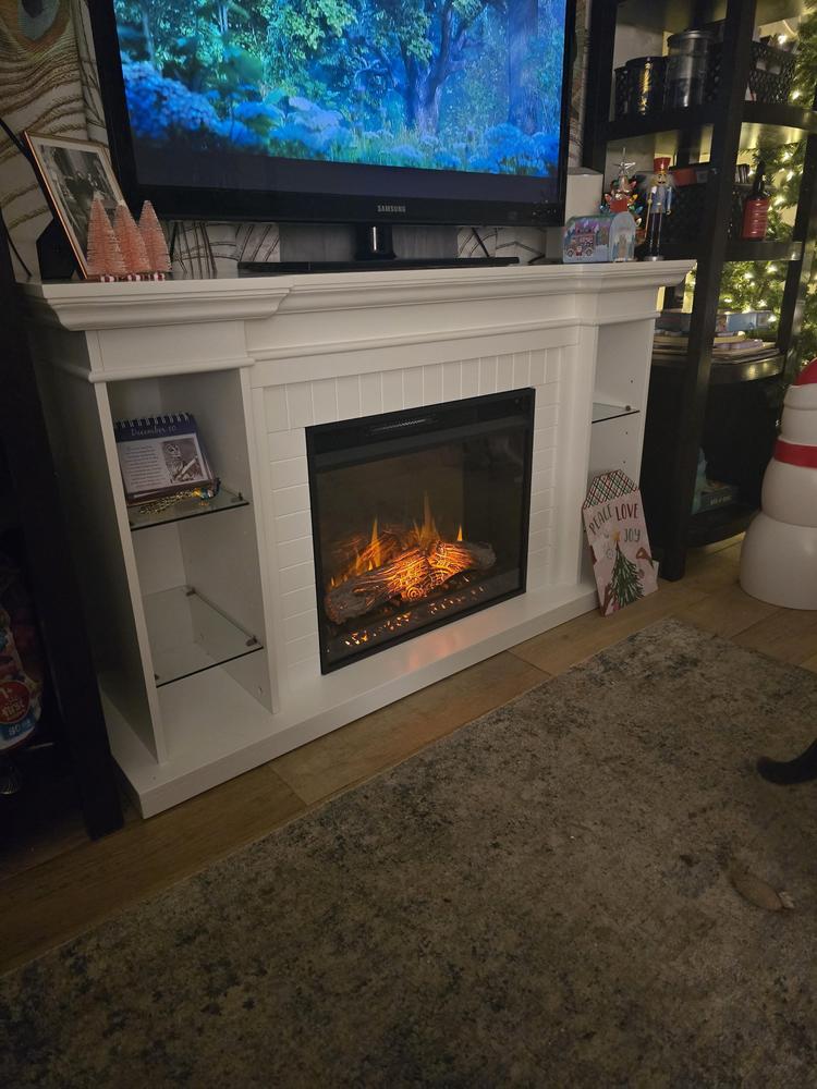 Southern Enterprises Katian 54'' Mantel with Electric Fireplace