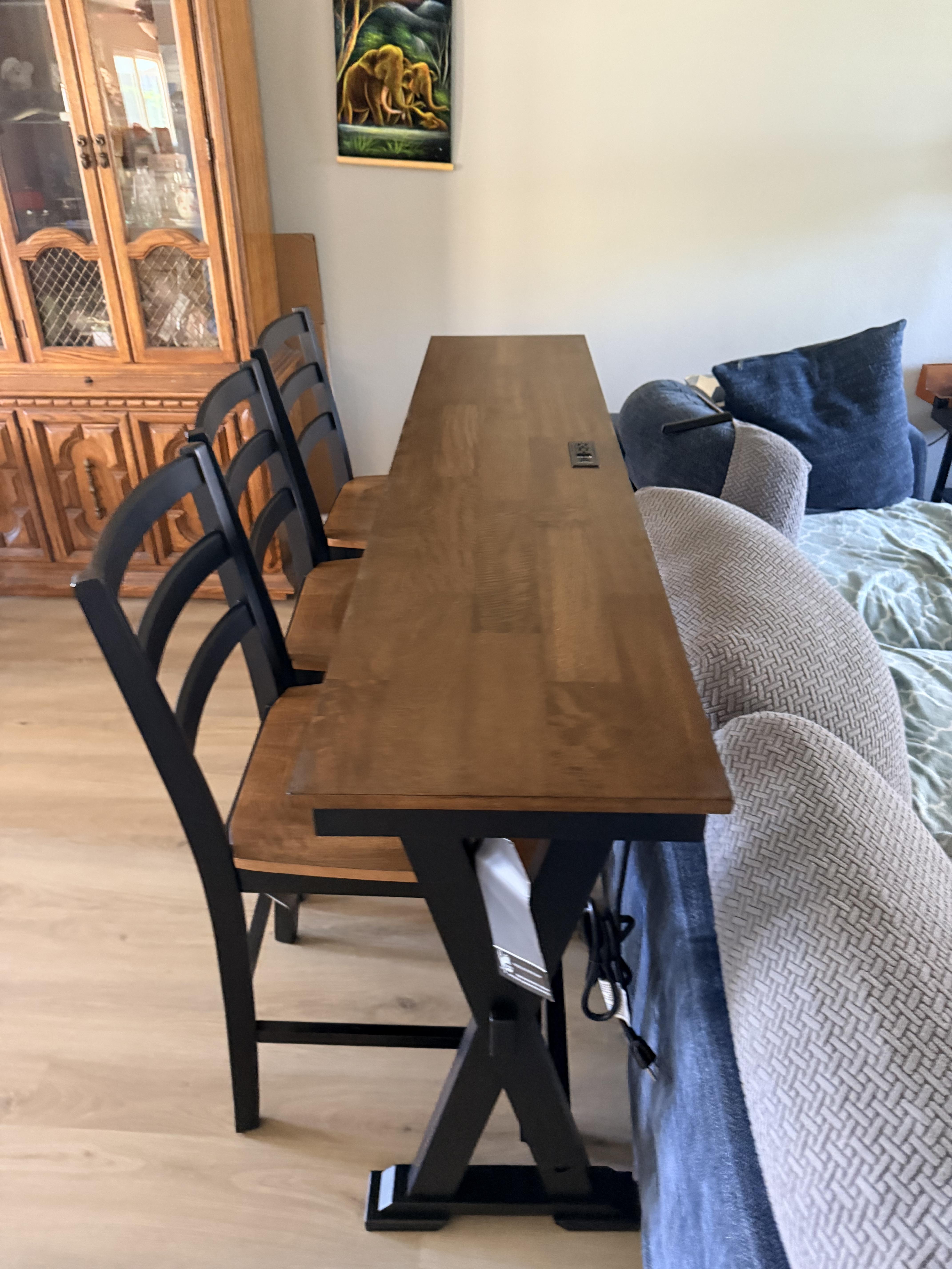 Wildenauer Counter Height Dining Table and 3 Barstools Set | Ashley