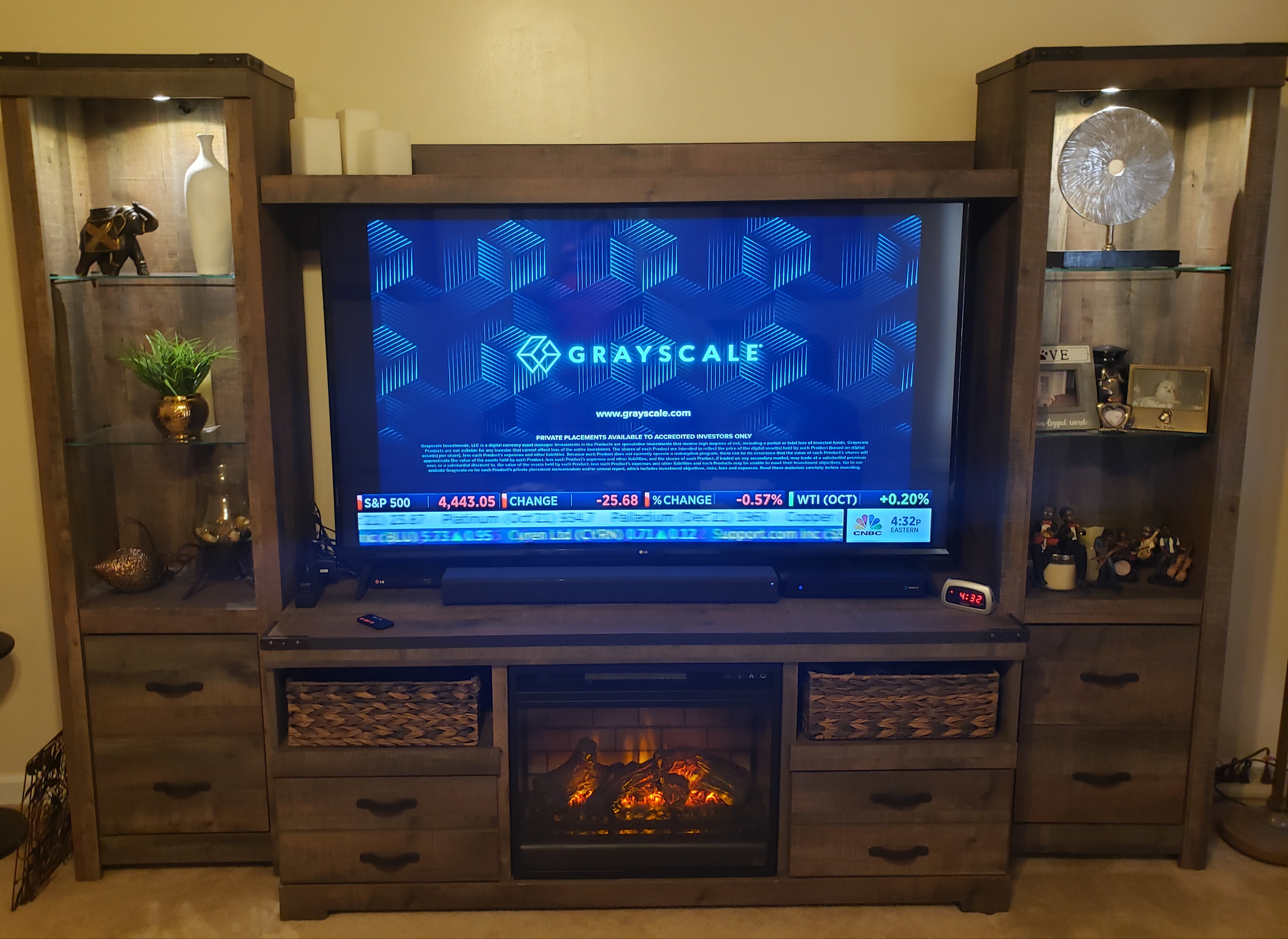 Trinell 4-Piece Entertainment Center with 63'' TV Stand and