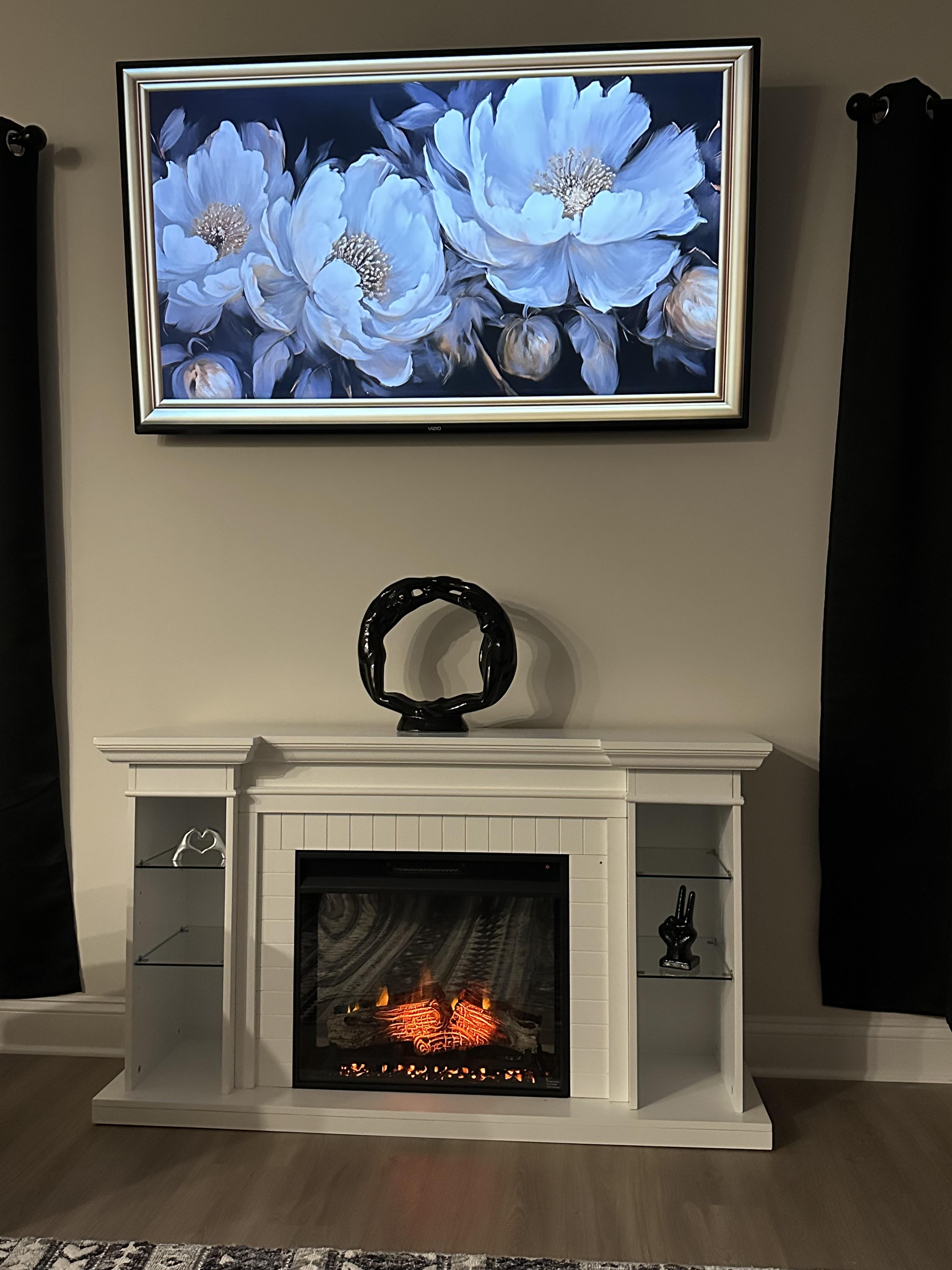 Southern Enterprises Katian 54'' Mantel with Electric Fireplace