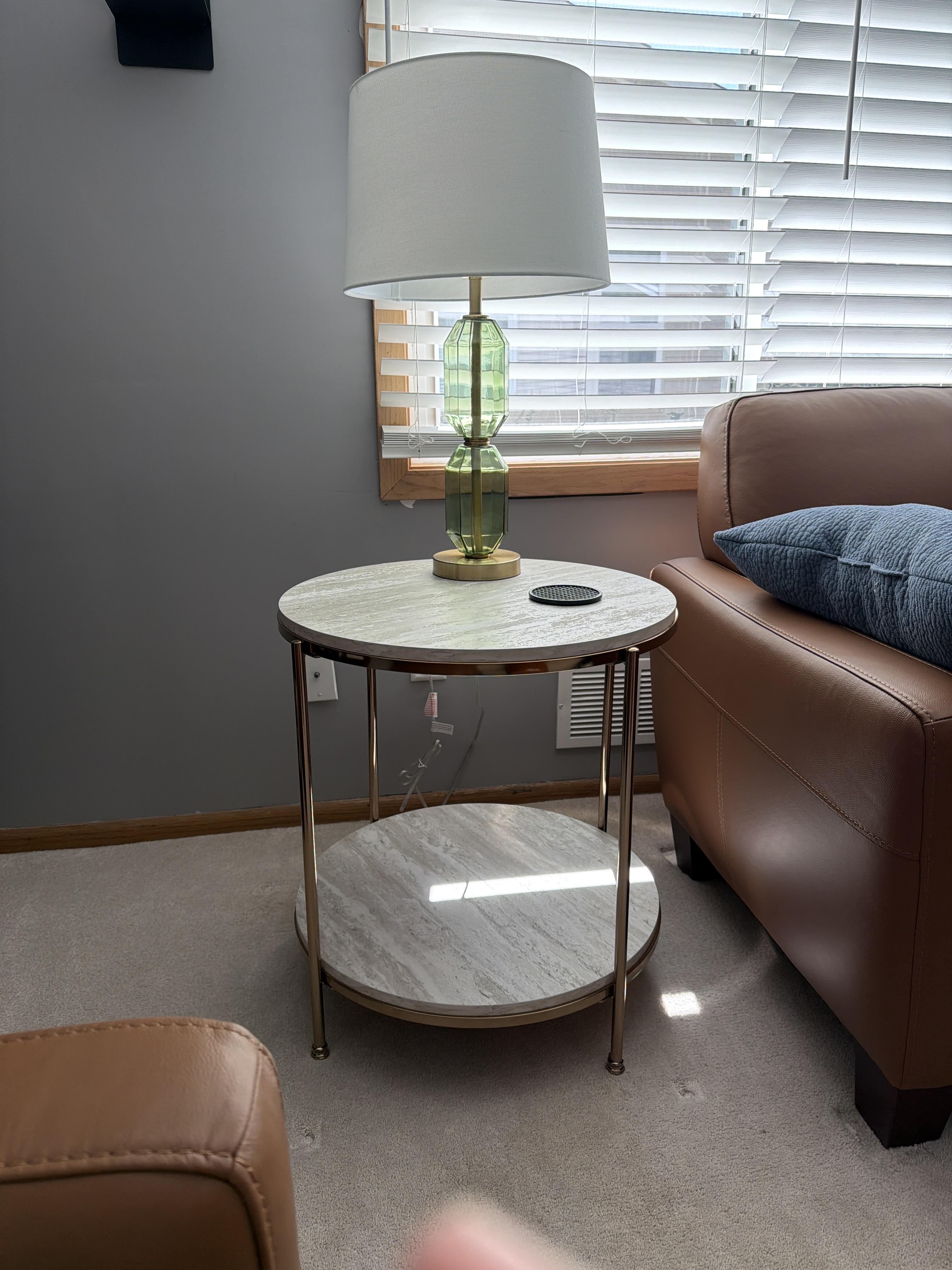 Southern Enterprises Furniture Longino Round End Table | Ashley