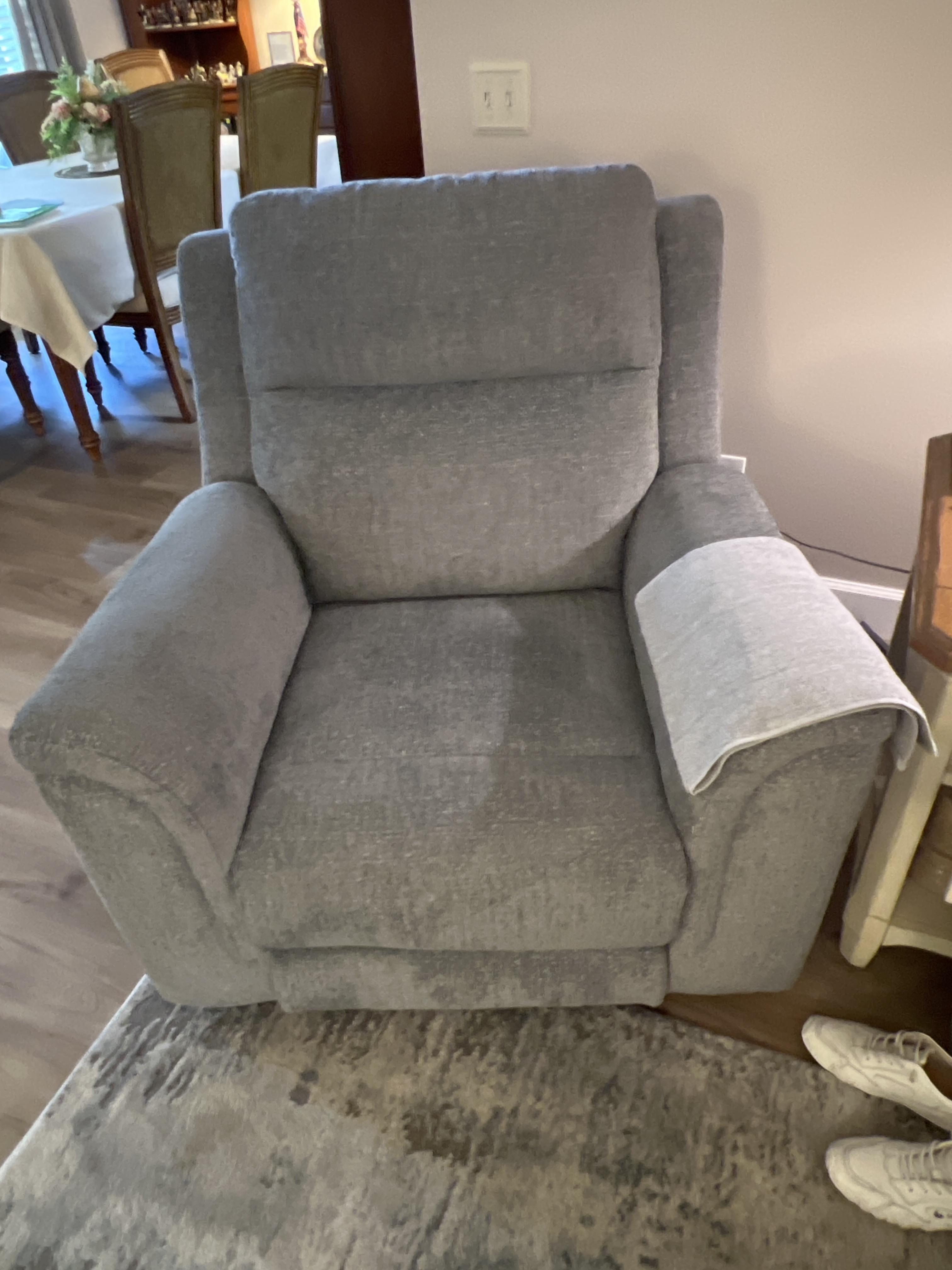 Overflow Next-Gen Nuvella™ Performance Fabric Dual Power Recliner