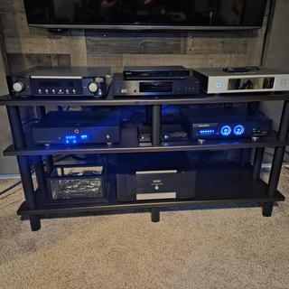 Monoprice Heavy Duty Double-Wide XL 3-Tier AV Stand
