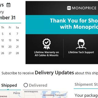 That's three weeks from when I ordered them!