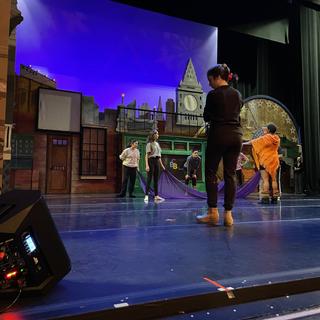 SR D1 used for rehearsal at the Shubert Theater in Boston for the Urban Nutcracker show.