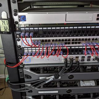Perfect length cable to keep the server neat and clean.