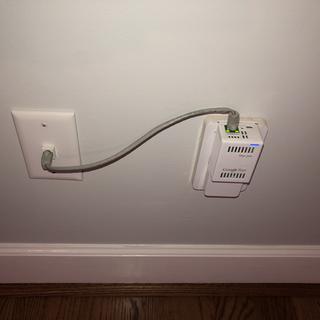Google fiber outlet to in house wired Ethernet for relocating the fiber router.