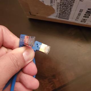 Connector orientation on each end should be "mirrored".  THey are oriented the same instead.