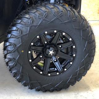 UTV Wheels 14x10 14x10 +0mm Offset Black Wheel Rim - 4x110 Bolt Pattern ...