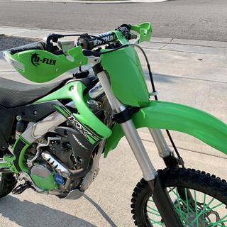 Tusk MX D-Flex ATV Handguards Green - Hand Shields With Aluminum Clamps, Fits 7/8" & 1 1/8" Bars - View #4