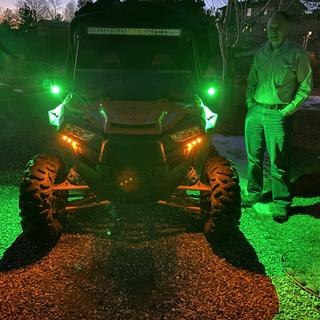 Seizmik Pursuit Night Vision Side Mirrors - Dual Mode LED Lights For Polaris & Can-Am UTVs, ROPS Compatible