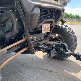 thumbnail image 2 of SuperATV 2" Rear Receiver Hitch For Polaris RZR XP Turbo S (2018-2021) | Black 2 of 5