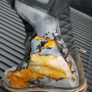 27450H☆AXO アクソ Drone ドローン ブーツ 黒 US9/EU43 中古品