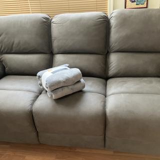 Skye microfiber power reclining sofa sales