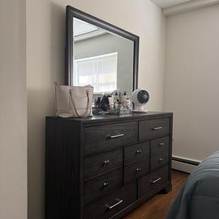 black grey dresser Glade Grey 6 Drawer Dresser – Modani Furniture main image 1