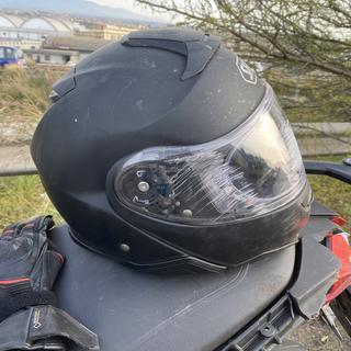 shoei black neotec 2 plain motorcycle flip-up helmet II Modular : Automotive ensures a safe and secure closure Enlarged single SHOEI Neotec II  SHOEI