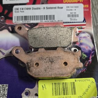 EBC Double-H Bremsbeläge HINTEN Für Yamaha MT07 (2014-2020) - Gesintert, FA174HH | Scheibenbremsbelag