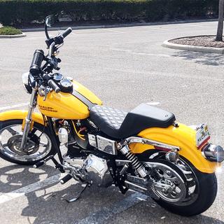 2001 Dyna Wide Glide Stock Yellow Saddlemen Step-Up LS Lattice