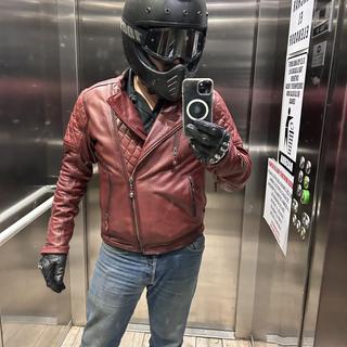 ジャケット・アウター yae Clash leather like jacket yae】Clash leather like jacket / クラッシュレザーライク