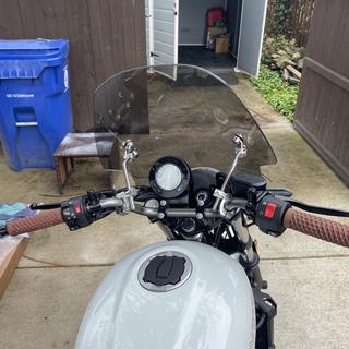 Memphis Shades Hell Cat Handlebar-Mounted Windshield - RevZilla