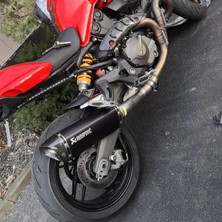 Akrapovic Slip-On Exhaust Ducati Monster 821 / 1200 / S - RevZilla