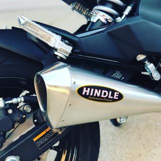 Hindle EVO Megaphone Exhaust System Kawasaki Z125 Pro 2017-2025