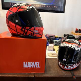 Casco HJC RPHA 12 MAXIMIZED - Edición Venom Marvel, XL (Fibra De Carbono)