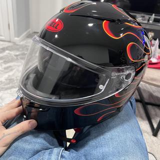 2010 bell flame design motorcycle helmet Moto-10 Spherical Flare Tailored Comfort and Classic Style Bell HP10 Carbon Rally WW