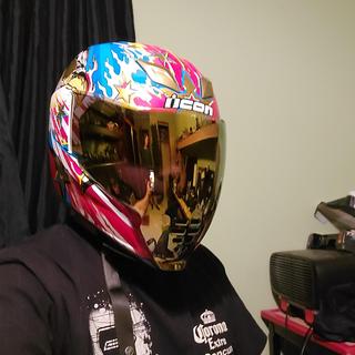 icon airflight freedom spitter full face helmet Airflite Flyboy Motorcycle - Red Yellow Blue / 61-62cm You can harsh his buzz Icon Airflite Freedom Spitter Helmet