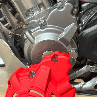 Sottomotore Acerbis Per Honda CRF300L 21, Colore Rosso, Protezione Per Motocross Ed Enduro