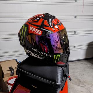 Scorpion EXO-R1 AIR ファビオクアルタラロ　モンスターヤマハ Scorpion EXO-R1 Air Quartararo Monster Replica Helmet (LG