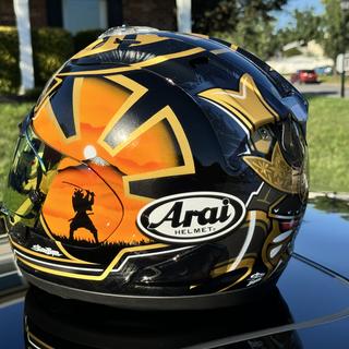 Arai Corsair-X Pedrosa Samurai 2 Helmet - Snell 2020 (XL) - RevZilla Arai Corsair-X Pedrosa Samurai 2 Helmet - Snell 2020 (XL) - RevZilla