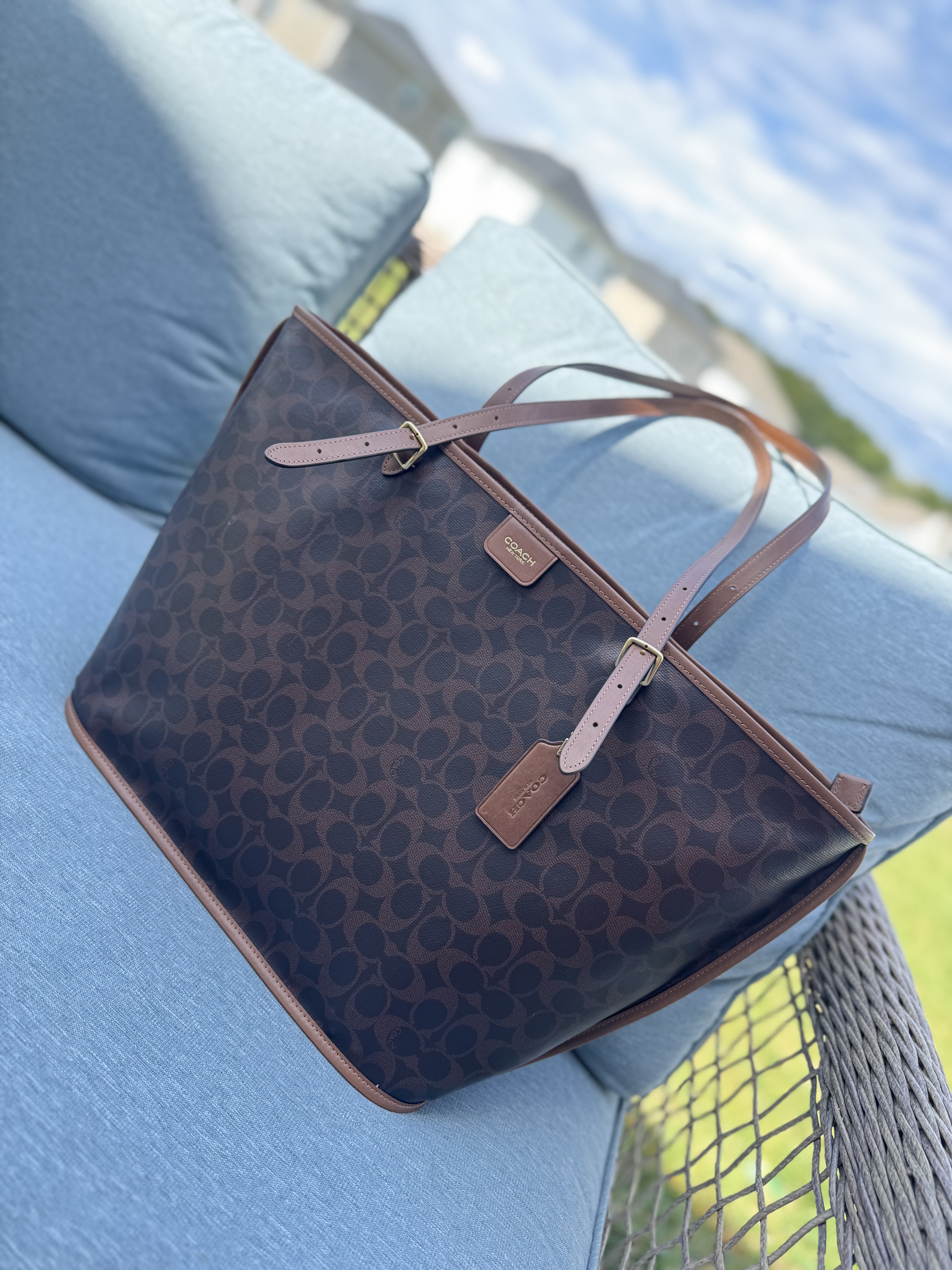 Taxi Tote Bag In Signature Canvas | COACH®