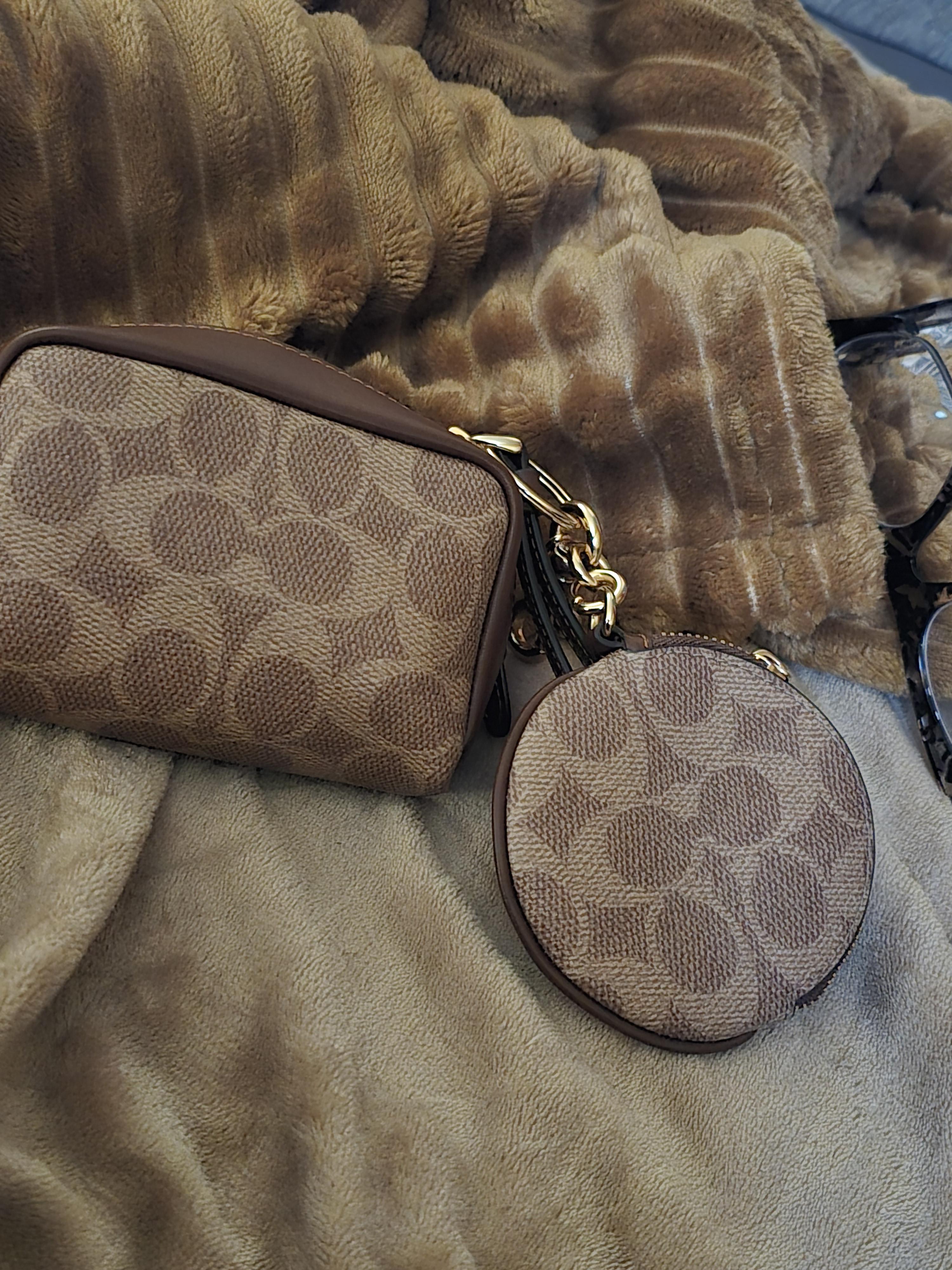 Pouch Wristlet In Signature Denim | Wallets | Coach | COACH®