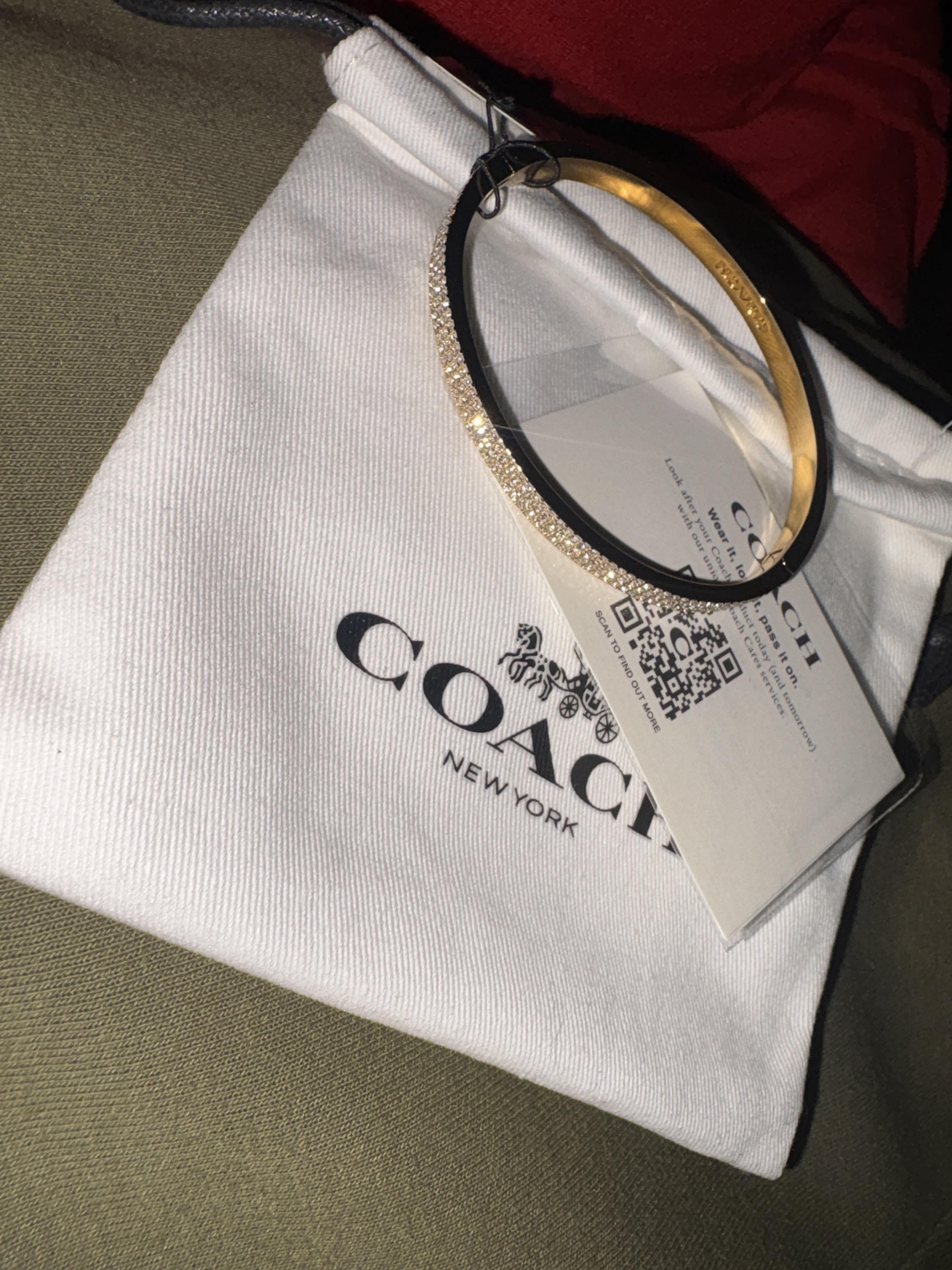 COACH® | Pavé Hinged Bangle