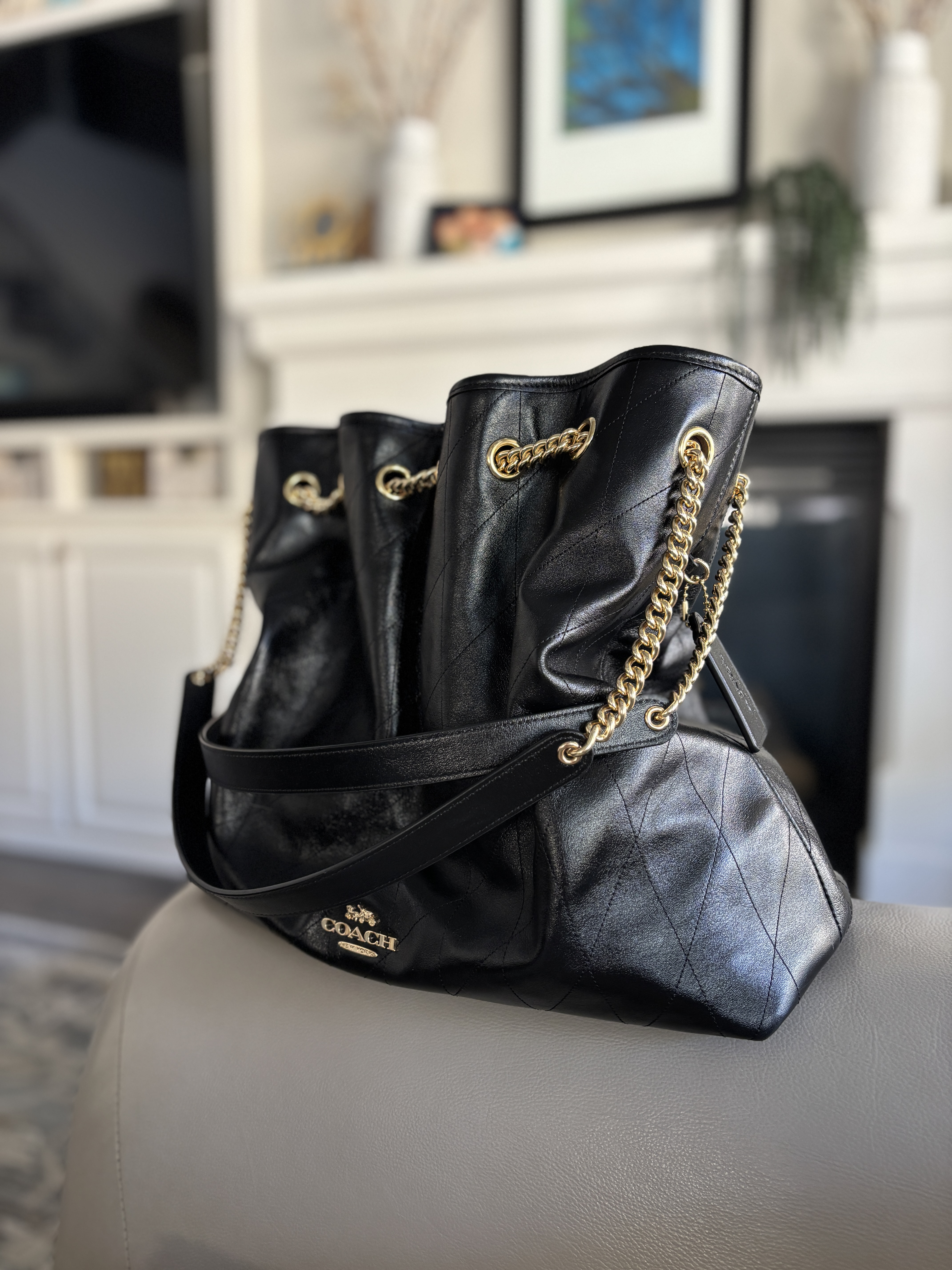 Evelyn Large Shoulder Bag With Quilting | Bags | Coach | COACH®