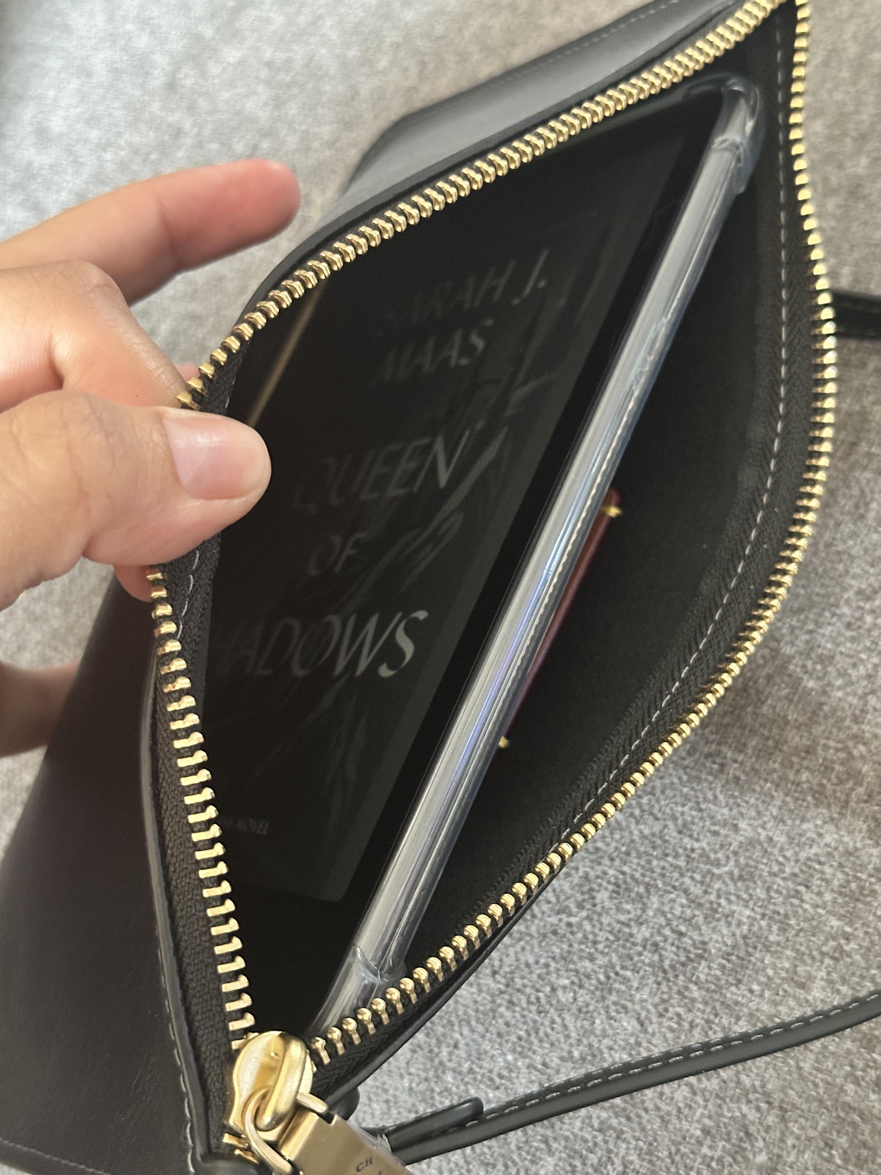 バッグ COACH accessory pouch brown COACH Accessory Pouch Handbag Brown Canvas Leather Signature